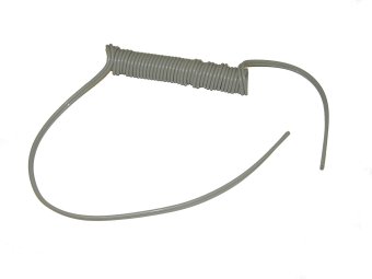 DCI Syringe Tubing, 2 Hole, Coiled Gray