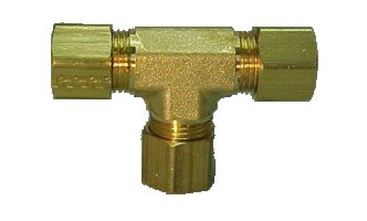 DCI 1/2" Compression Tube Tee