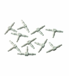 DCI 1/16" Barb Tee, Plastic; Pkg of 10