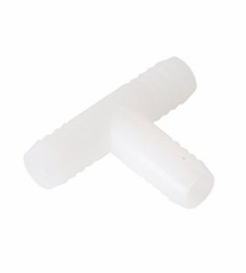 DCI 1/2" Barb Tee, Plastic