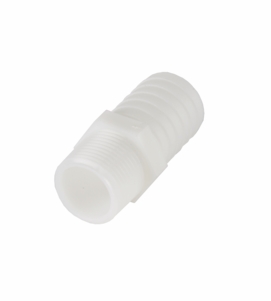 DCI 1/2" MPT x 1/2" Barb Adapter, Plastic