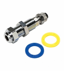 DCI 1/4" Poly Q.D. Panel Mount w/ Shut-off, Female