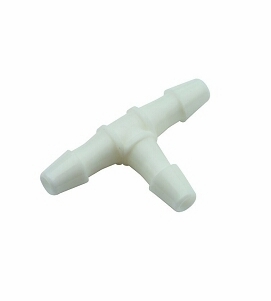 DCI 1/8" Barb Tee, Plastic; Pkg of 10