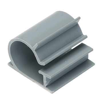 DCI 3/4" Adhesive Clamp, Gray; Pkg of 5