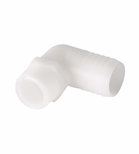 DCI 3/4" MPT x 5/8" Barb Elbow Adapter, Plastic