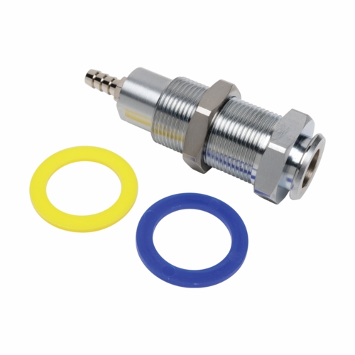 DCI 3/8 Poly Q.D. Panel Mount W/Shut-off, Female, Barbed