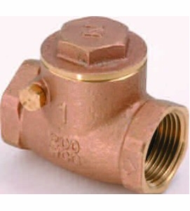 DCI Brass Swing Check Valve, 1"
