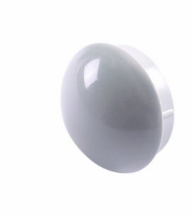 DCI Cart End Cap, Dome Shape, Gray