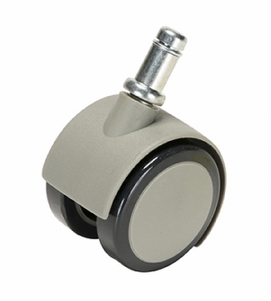 DCI Caster, Soft Wheel for Hard Floors, Gray, Pkg of 5