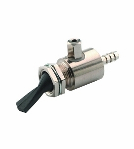 DCI Cup Filler Valve, Momentary, 2-Way, Black