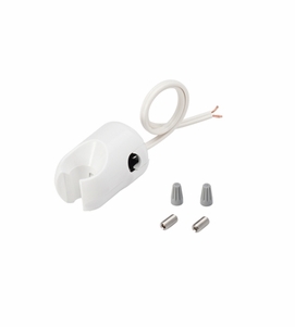 DCI Holder, Electric Auto, Molded, Normally Closed, White