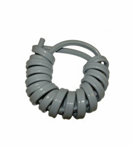 DCI HP Tubing, 4 Hole, Asepsis Coiled Gray