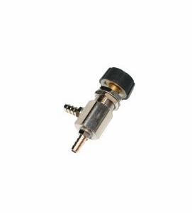 DCI Needle Valve w/Black Cap Knob & Large Barbs