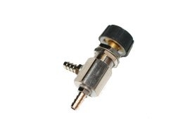 DCI Needle Valve w/Black Cap Knob & Large Barbs