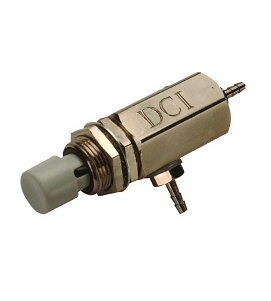 DCI Push Button Cartridge Valve, Momentary, 2-Way Normally Closed, Gray