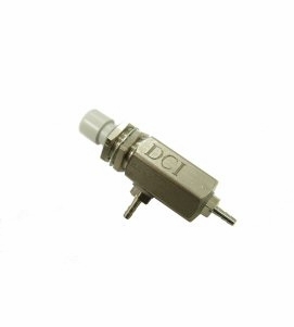 DCI Push Button Cartridge Valve, Momentary, 3-Way, Normally Closed, Gray