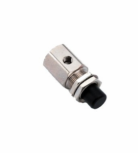 DCI Push Button Valve Replacement Cartridge, Momentary, 3-Way, Normally Open, Green w/ Gray Push Btn