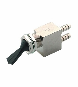 DCI Rear Ported Valve, 3-Way, Black