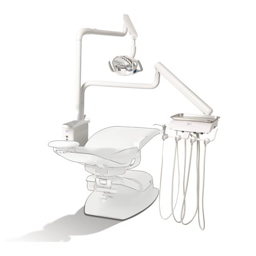 DCI Reliance Over the Patient Automatic Dental Unit with PMU, White (RO4000)