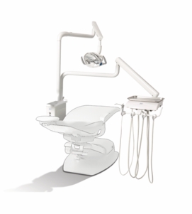 DCI Reliance Over the Patient Automatic Dental Unit with PMU, White (RO4000)