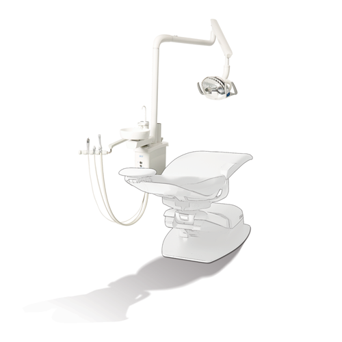 DCI Reliance Post Mount Utilities, PMU w/Cuspidor, White (RO4102)