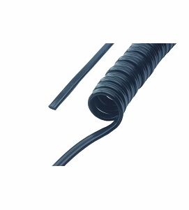 DCI Syringe Tubing, 2 Hole, Asepsis Coiled Black