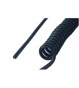 DCI Syringe Tubing, 3 Hole, Coiled Black
