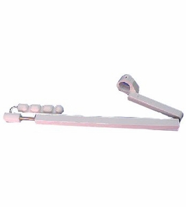 DCI Telescoping Arm w/3 Position Holder, White