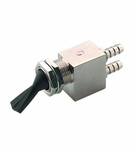 DCI Toggle Valve, Momentary, Rear Ported, 2-Way, Black