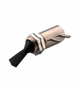 DCI Toggle Valve, Side Port, 3-Way, Black