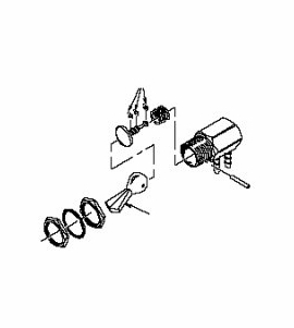 DCI Toggle Valve, Side Ported, 2-Way, Black