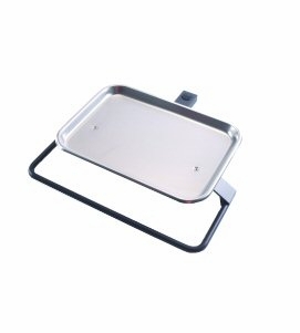 DCI Tray, Folding Rigid Arm Mounted, White