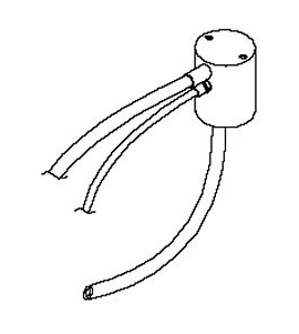 DCI Universal Manifold, Long Self Center Neck w/Barbs