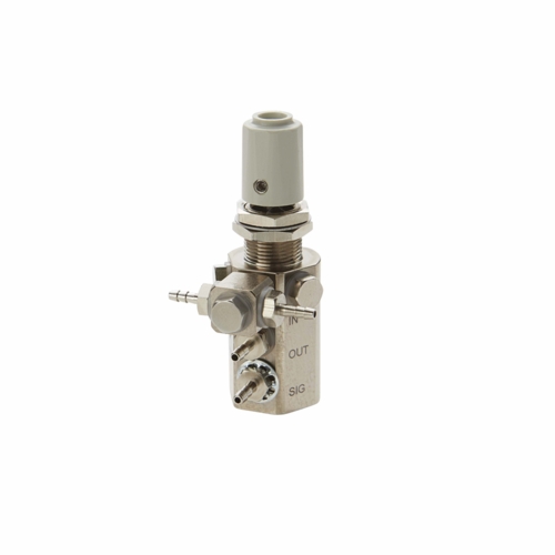 DCI Water Relay, Combo Valve w/Double Barb Swivel, Gray Knob