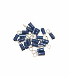 DCI Wire Connector, #8 Ring, Insulated, 16-14 AWG; Pkg of 20