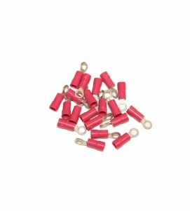 DCI Wire Connector, #8 Ring, Insulated, 22-18 AWG; Pkg of 20