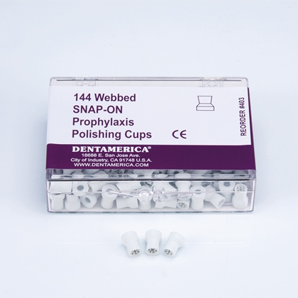 Snap-On Cups (6-Web, White, Medium Soft) 144pcs