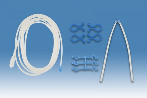 Extension for manual irrigation set with male Luer connector