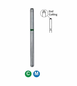 FGOSA18R3 10839/016 Surgical Diamond END CUTTER 25mm Total Bur Length - Pack of 5