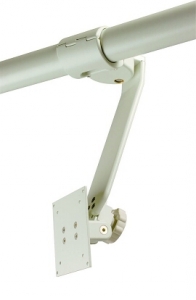 DCI Monitor Support, Suspended Mount, Horizontal Tube Mounted, Gray