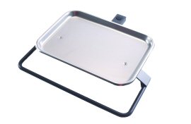 DCI Tray, Folding Rigid Arm Mounted, White