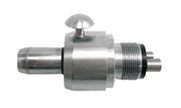 Automatic lubrication station adapter from 4 hole to Midwest attachments connection handpiece