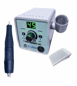 iCube Laboratory Set with Controller, 45K RPM Handpiece and On/Off Pedal (ICUBE45SETA) (ICUBE45SETB)