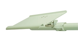 Keyboard and Support Trays - HBorizontal Tube Mounted - Gray