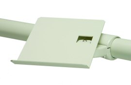 Keyboard and Support Trays - Horizontal Tube Mounted - Gray