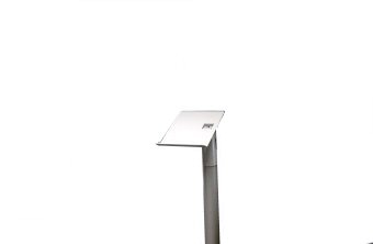 Keyboard and Support Trays - Top Post Mounted - Gray