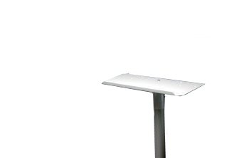 Keyboard and Support Trays - Top Post Mounted - Gray