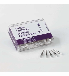 Latch Prophy Brushes (Metal Shank, Flat), 144 pcs