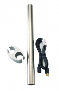 DCI Light Post Extension, 24", Ritter Bushing, Stainless Steel