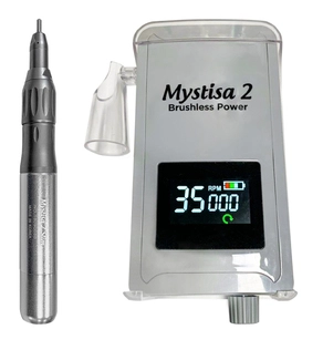 Mystisa 2 Gray Brushless Slim Set -Mystisa 2 Controller & Mystisa 2 Slim Handpiece with 3/32" Chuck (M2SLIMSET3/32GRAY)